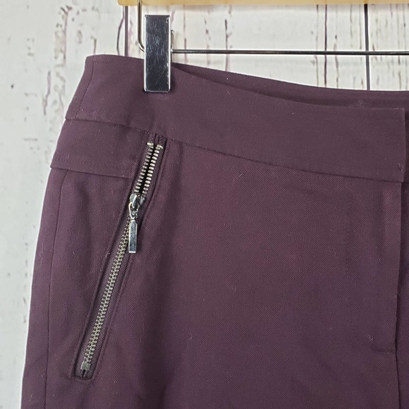 Rafaella Casual Pants Womens Size 6P Cropped Flat Stretch Purple - Picture 2 of 8